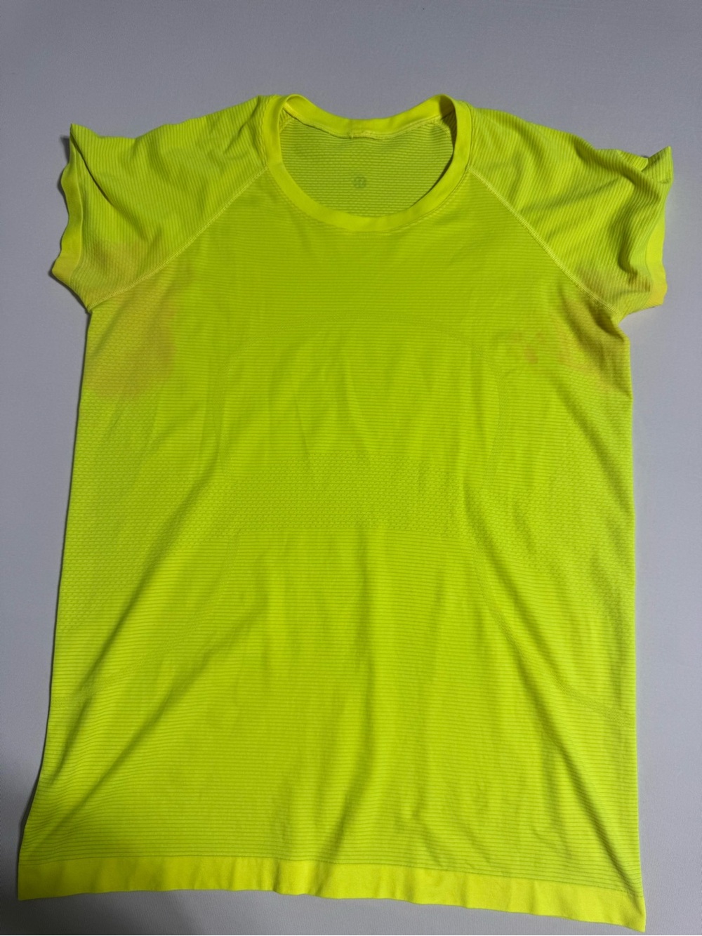 lululemon athletica Neon Yellow Short Sleeve Tee